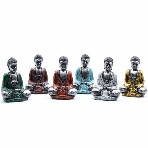 Stříbrný mini Buddha